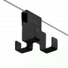 NEW TRENDY Kabina prysznicowa WALK-IN NEW MODUS BLACK 120x30x200 EXK-0268/EXK-0256